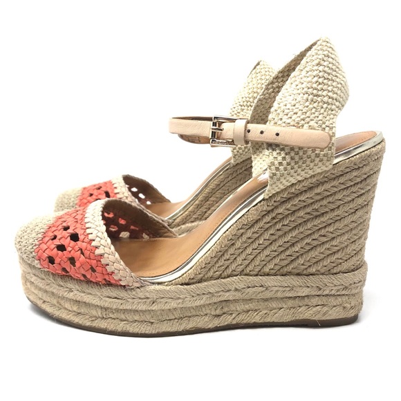 COACH crochet wedge sandals, size 9 - Picture 4 of 16